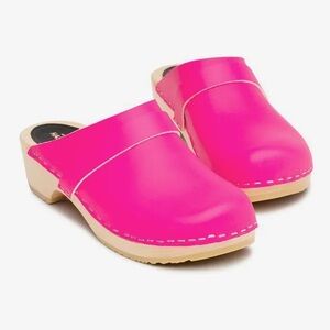 Hot Pink Limited Edition Hasbeens Swedish Clogs